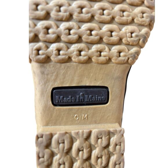 Vintage LL Bean Tall Leather Camouflage Duck Boots Womens Size 6.5 -7 Hunting - Picture 10 of 13